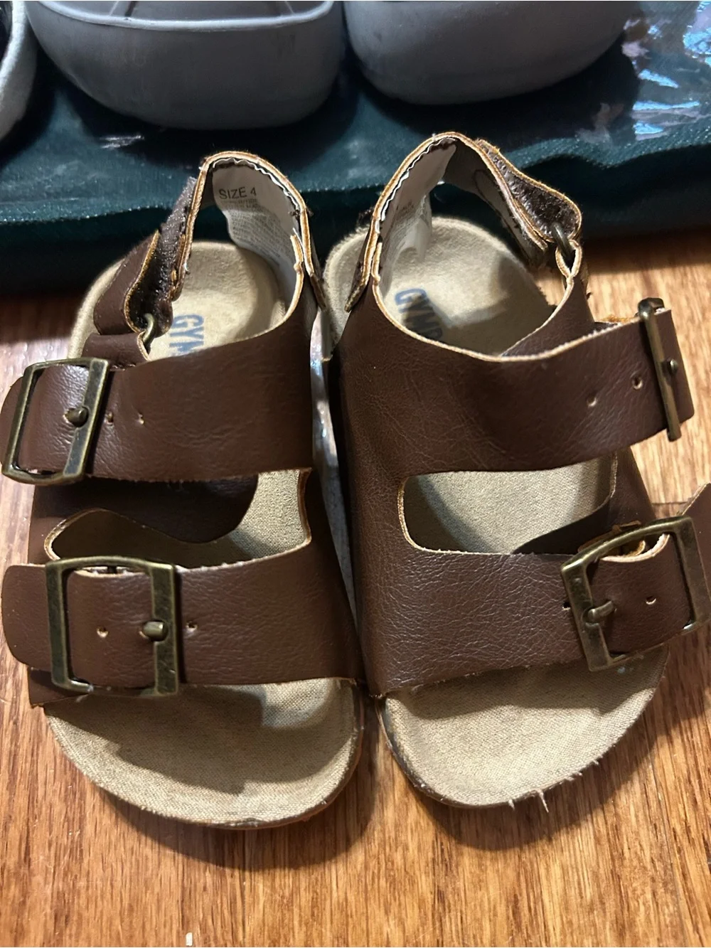 Gymboree Brown Double-Buckle Toddler Sandals